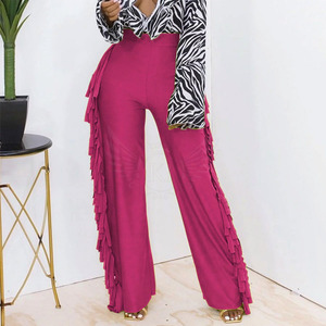 Pantalones de gamuza de mujer de color sólido al aire libre, pantalones de cuero genuino superventas, pantalones de gamuza de mujer de nuevo diseño - Product Image 2