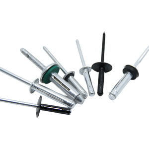 Remache ciego de aluminio y acero, remache de extremo abierto, remache sólido estándar DIN para fijación - Product Image 1