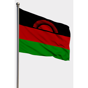 Malawi Outdoor <b>String</b> Flag Custom Logo Pennant with Digital Printing Made of Nylon Polyester and Silk Aluminum Flagpole - Product Image 1