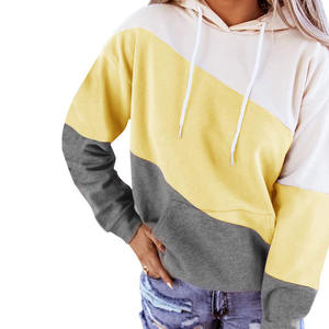 Autumn Winter <b>Grey</b> Pullover Oversize Knitted Hoodie for <b>Women</b> Custom Logo Hooded Printed Techniques Plus Basic Logo Sweatshirt - Product Image 2