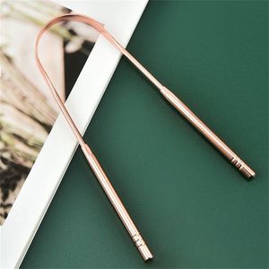 Nettoyant lingual en cuivre naturel pour une hygiène buccale saine, favorisant des soins traditionnels et sans produits chimiques - Product Image 5
