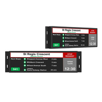 Écran LCD pour bus, affichage pour métro et train, publicité embarquée, écran LCD allongé, moniteur LCD d'information pour passagers du rail et du métro