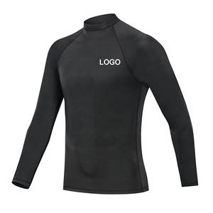 Respirant à manches longues MMA Rash Guard hommes chemise de Compression avec Jiu Jitsu Kimono Style parfait pour le sport surf et le Fitness - Product Image 1