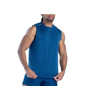 Camiseta Deportiva de Compresión Personalizada al por Mayor para Hombre, Camiseta sin Mangas Transpirable con Logotipo Personalizado para Entrenamiento - Product Image 6