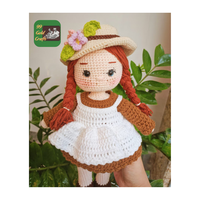 Poupée en laine faite à la main au Crochet de haute qualité avec robe de couleur jouet en peluche moelleux bébé enfants cadeau d'anniversaire cadeau
