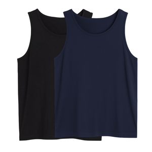 High Quality Blank Ribbed Tank Top Men Durable <b>Comfortable</b> With Straight-Cut Hem Vest Top Custom Fabric Plus Size Men'S Clothing - Product Image 1