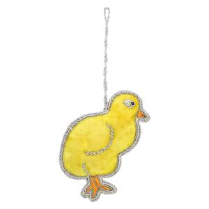 Adorable Adorno Colgante Decorativo de Pájaro Zari |   Adorno de Pájaro Hecho a Mano con Cuentas, Seda y Encaje para Puerta, Pared y Decoración de Celebraciones - Product Image 3