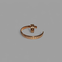 Ensemble de bracelet et bague en cuivre pur de qualité supérieure, design sculptural antique et moderne - Aide à réduire l'inflammation de l'arthrite