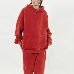 Survêtement pour femmes surdimensionné personnalisé en coton éponge français survêtement ensemble unisexe deux pièces français éponge survêtements - Product Image 3