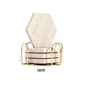 Whole Selling Round Drink <b>Marble</b> <b>Coasters</b> for Housewarming Gift Anniversary Office Protect Counter tops Decoration - Product Image 2