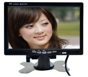 7 inch xe tải giải pháp an toàn không thấm nước hệ thống camera không dây Quad màn hình gương chiếu hậu & tích hợp cảm biến đỗ xe Kit - Product Image 1