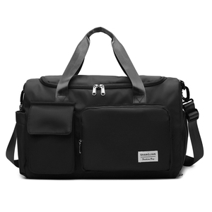 Atacado Leve Gym Bag para Homens e Mulheres Overnight Duffel Bag com Compartimento De Sapato