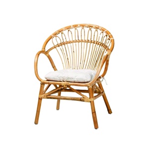 Belle chaise en rotin naturel durable ensembles de jardin pour intérieur/extérieur confortable pour salon salle à manger hôtel parc villa - Product Image 3