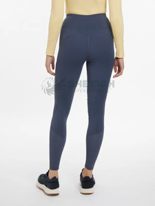 women horse riding breeches classic equestrian style with <b>slim</b> fit design breathable material and silicone knee <b>patches</b> - Product Image 3