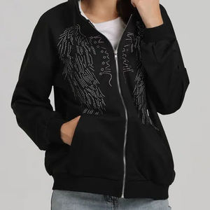 Sudadera con Capucha Personalizada de Alta Calidad con Pedrería para Hombre, 100% Algodón, Precio Razonable, Ropa de Invierno con Capucha - Product Image 6