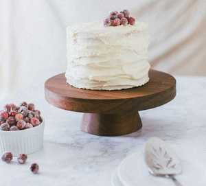 Hand Crafted Natural Wooden Cake <b>Stand</b> Unique Wood Grain Design Perfect for Safe Food Serving and Elegant Table Display - Product Image 6