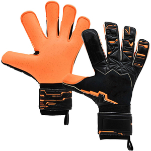 Premium Quality Orange <b>Quartz</b> German Latex Goalkeeper Gloves Custom Logo Design Breathable Soccer Football Gloves for Sale - Product Image 1