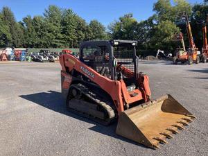 Pala cargadora compacta Kubota de alta eficiencia de funcionamiento, bomba hidráulica Kyb de cargador frontal de segunda mano bastante usada - Product Image 5