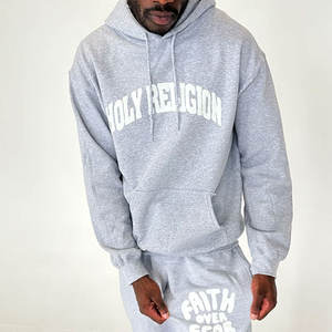 Survêtement pour hommes à impression bouffante fabriqué en usine pour l'extérieur Impression personnalisée Survêtement pour hommes de haute qualité pour l'hiver - Product Image 4