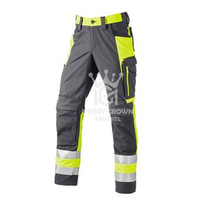 Pantalon de travail décontracté pour homme, coupe droite, 100% coton, léger, avec braguette à boutons, en velours côtelé, couleur unie, imperméable, respirant et écologique - Product Image 4