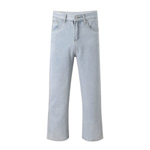 Cargo <b>jeans</b> <b>Men</b> Loose Straight Baggy Mopping pants hip hop Streetwear Skateboard Neutral denim <b>Wide</b> <b>Leg</b> Denim pants - Product Image 1