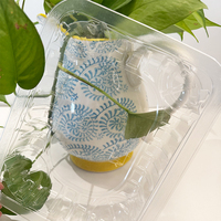 Bandeja Termoformada Transparente de PET/PE de 458*0.35mm para Envasado de Pasta, Bandeja de Plástico de Grado Alimenticio
