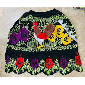 Faldas cortas de cintura alta elásticas de Color sólido para mujer, minifaldas bordadas plisadas para mujer, estilo informal con dobladillo inferior - Product Image 6