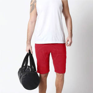 Pantalones cortos de gimnasio para hombre de nuevo estilo hechos a medida, tela de sudor de Color sólido, suministro al por mayor de Pakistán - Product Image 3