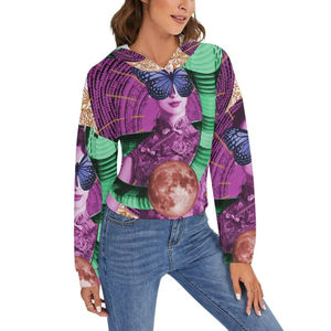 Hecho con material cálido de invierno Sudaderas con capucha de sublimación para mujer Jersey de alta calidad Sudaderas con capucha de sublimación para mujer para invierno - Product Image 3