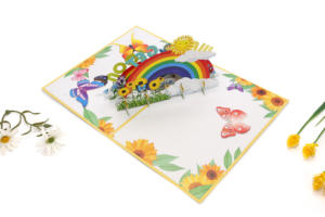 Carte-cadeau de personnalisation la plus vendue à la main Pop Up 3D carte de voeux artisanat carte colorée - Product Image 6