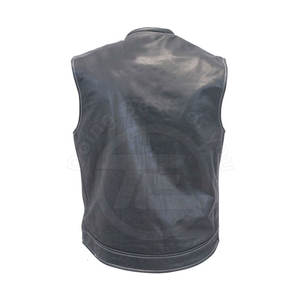 Tissu de laine de haute qualité pour hommes gilet d'équitation décontracté bouton décoration été à la mode respirant vêtements d'extérieur Style personnalisé hiver - Product Image 4