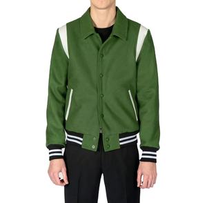 Veste universitaire personnalisée avec logo pour hommes, taille plus, broderie, fermeture à boutons, vente en gros, vestes unies pour hommes, veste d'hiver 2026 - Product Image 3