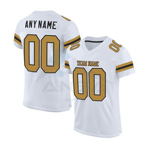 Top Selling Mesh Retro American <b>Football</b> Jersey Sublimated <b>Print</b> with Breathable Knitted Pattern Fabric - Product Image 1