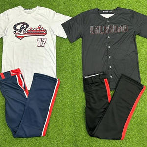 เครื่องแบบเบสบอลใส่ได้ทั้งชายและหญิงดีไซน์ใหม่สีและขนาดโลโก้ที่กำหนดเอง - Product Image 2