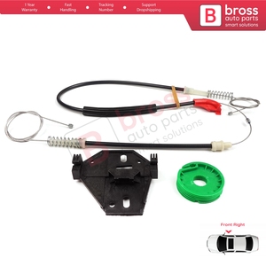 Kit di Riparazione Alzacristalli BWR5063 Anteriore Destro per Transporter <span class=keywords><strong>T4</strong></span> MK4 Eurovan <span class=keywords><strong>Caravelle</strong></span> 1990-2003 7D0959802 - Product Image 3