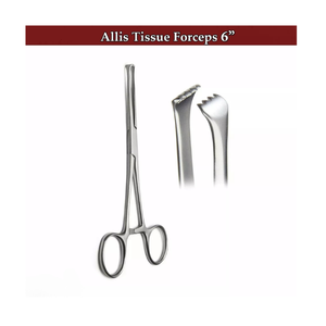 Pinzas Manuales para Tejidos Allis, Juego de Instrumentos de Perforación Quirúrgica Veterinaria, Acero Inoxidable, Aprobado por la CE - Product Image 2