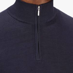 Pulls en tricot pour hommes TWINSET, col rond, manches longues, coupe ajustée, printemps, 100% coton, logo sur le devant, respirant, pas cher - Product Image 4