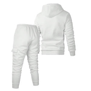 Custom Unisex Solid Fleece Tracksuit Set B2B <b>Sweat</b> Wear Set Wholesale ODM Pullover Hooded Sweatshirt OEM Manufacturer - Product Image 5