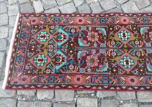 Tapis vintage Oushak noué à la main 8x10, tapis coloré pour chambre à coucher, cuisine, chambre d'enfant, autres espaces - Product Image 4