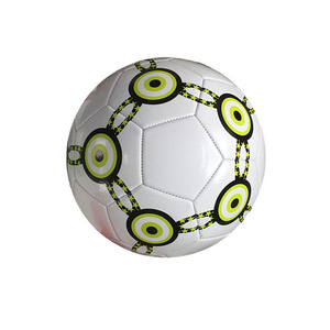 Ballon de football pakistanais en cuir enroulé en nylon cousu à la machine, étanche, ballon de football en cuir PU 5 - Product Image 3