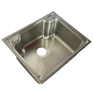 0.75mm d'épaisseur en acier inoxydable évier de cuisine bol unique approvisionnement d'usine en Stock haute qualité Leimanxi 5545 - Product Image 3