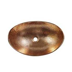 Lavabo en acier inoxydable martelé de luxe, lavabo de salle de bain moderne à poser sur le comptoir, fournisseur en gros OEM. - Product Image 4