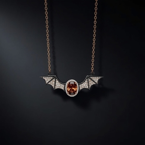 Diseño Match Birthstones Coffin Opal Collar Goth Declaración Fino Colgante Collares OEM Fabricante en Tailandia - Product Image 3