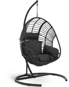 Silla Colgante Redonda de Madera Moderna - Muebles de Exterior para Patio, Hotel, Balcón y Dormitorio - Product Image 3