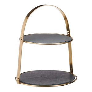 Nouvelle conception en métal laiton gâteau doux support avec la meilleure qualité bon prix excellente qualité forme ronde chocolats biscuits support - Product Image 1