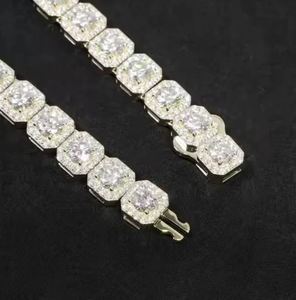 Collar de perlas con diamantes de imitación estilo hip hop para hombre, cadena de tenis VVS de 5 mm - Product Image 2