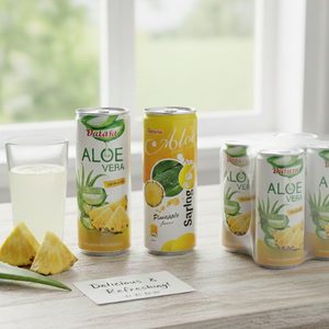 Premium OEM/ODM Sparkling Pineapple Drink 330ml Can Wholesale High Quality Original Carbonated Real Juice <b>Beverage</b> - Product Image 4