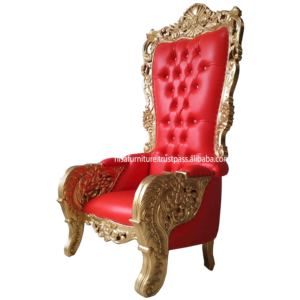 <span class=keywords><strong>Helena</strong></span> ngai cao lưng ghế chần sợi tổng hợp màu đỏ da vàng điểm nhấn Pháp phong cách Châu Âu gỗ rắn văn phòng nhà khách sạn - Product Image 3