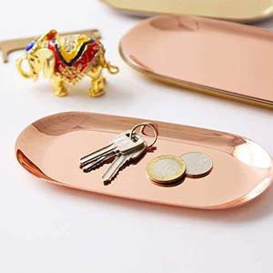 Latest Gold Plated Aluminum <b>Serving</b> <b>Tray</b> <b>Handle</b> Classic Style Dishwasher Safe Home Kitchen Tableware Customizable Size Color - Product Image 1