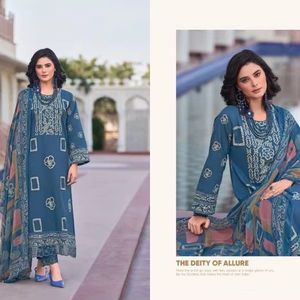 เนต้า ครีเอชั่น รับผลิตเสื้อผ้าส่งออก (OEM) ชุดสาหรี่กามีซผ้าซาตินและผ้าเน็ตสำหรับฤดูหนาว แห้งเร็ว ดีไซน์ทันสมัย สำหรับงานปาร์ตี้ในฤดูร้อน ราคาพิเศษ - Product Image 1